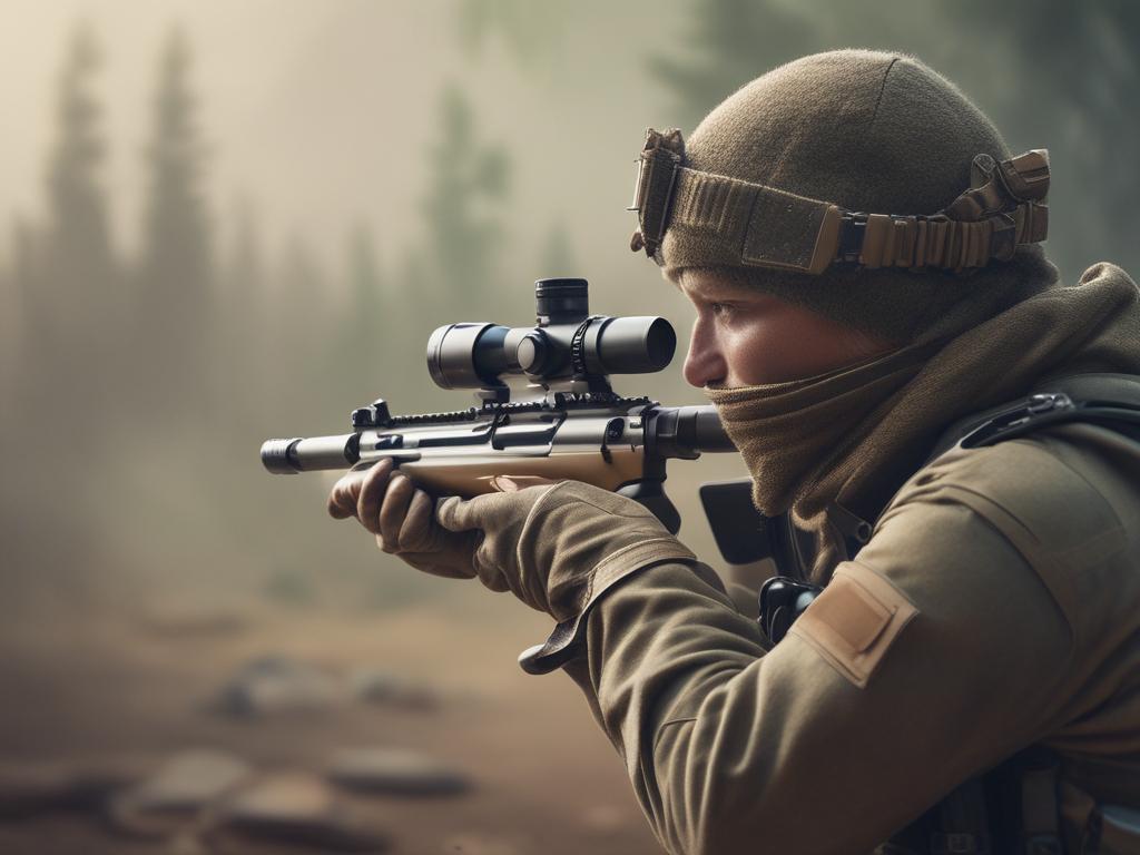 tactical sniper, precision shooting, advanced optics